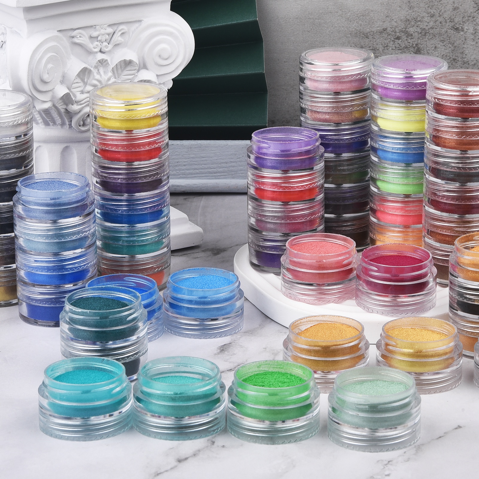 6 Colors/Set Pearlescent Powde - Resin Pigment Set avaliação e preço