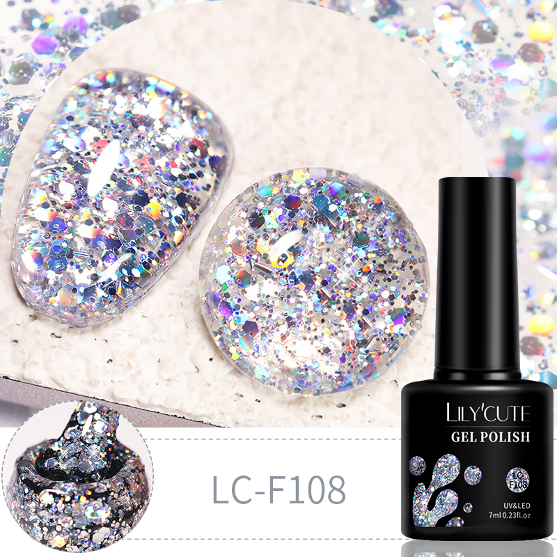 LILYCUTE 7ml 6Pcs/Set Glitter  - Resin Glitter Pack avaliação e preço