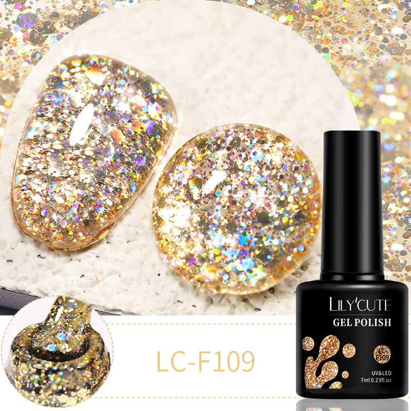 LILYCUTE 7ml 6Pcs/Set Glitter  - Resin Glitter Pack avaliação e preço