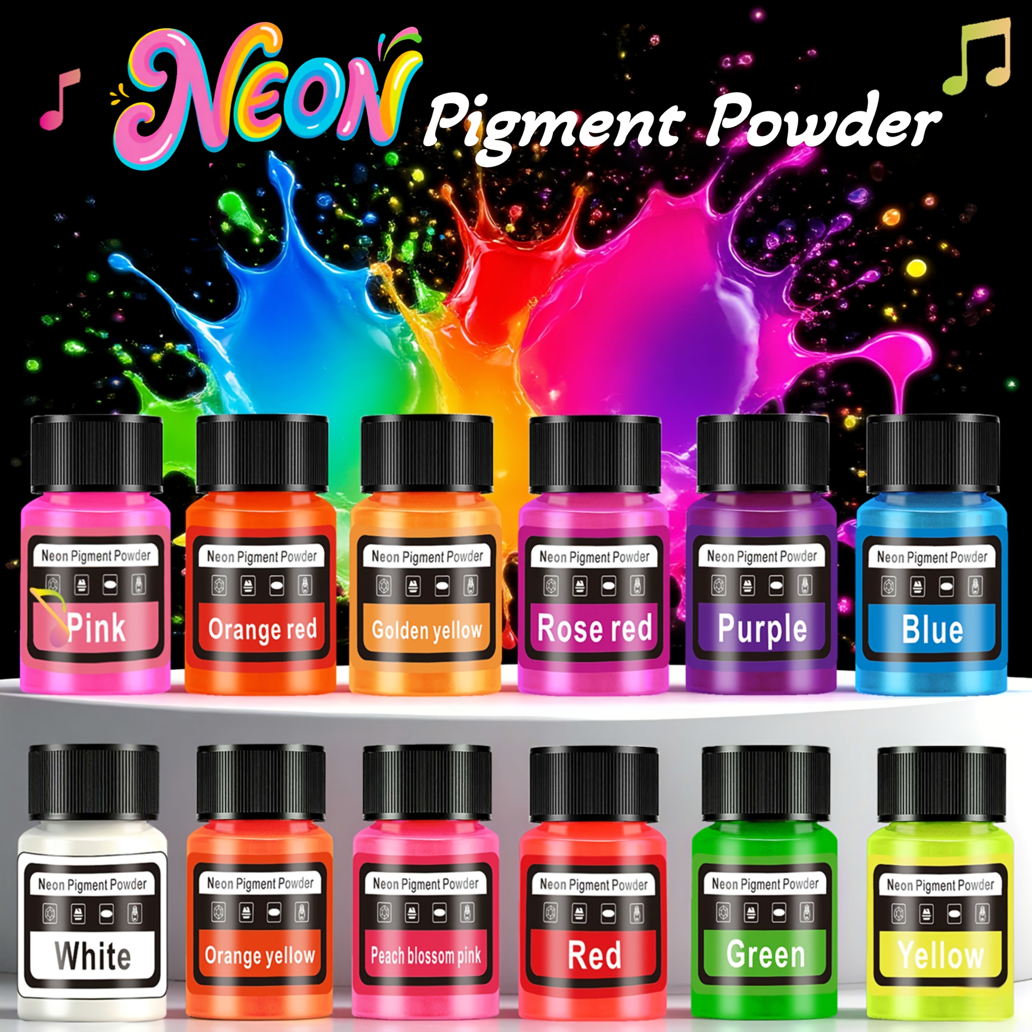 Fluorescent Powder/Neon Resin  - Resin Pigment Set avaliação e preço