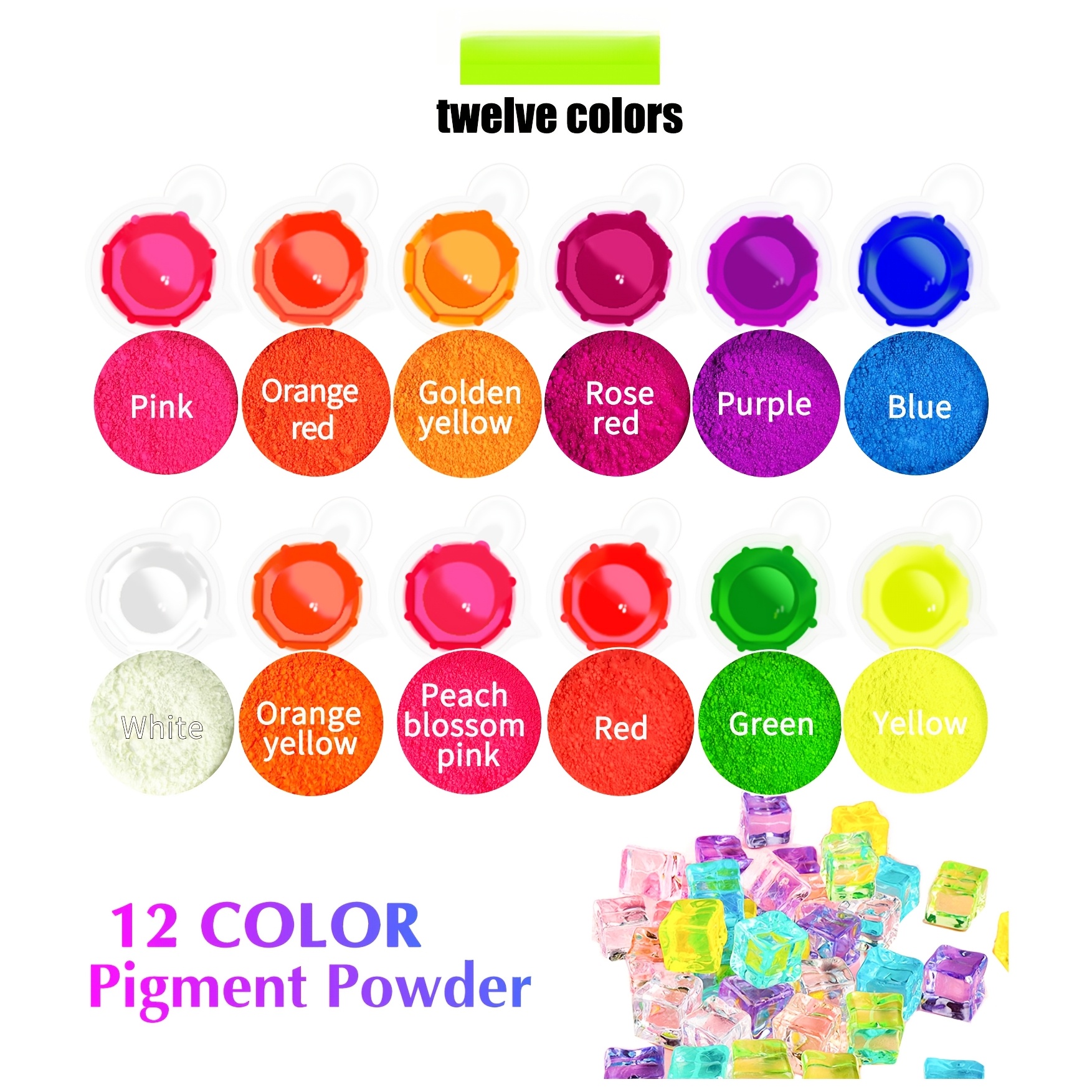 Fluorescent Powder/Neon Resin  - Resin Pigment Set avaliação e preço